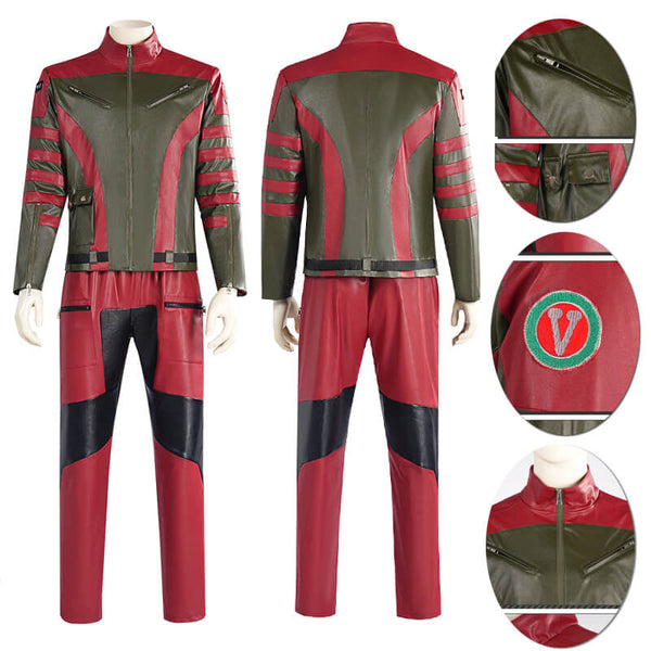 Foyacos Red One Callum Drift Costume Dwayne Johnson Cosplay Adult Men Leather Outfit