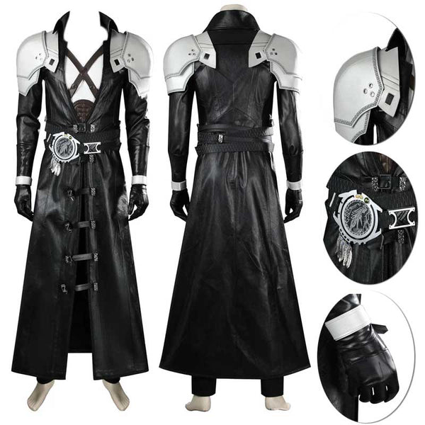 Foyacos Final Fantasy Sephiroth Costume Men FFVII Game Sephiroth Uniform FullSet