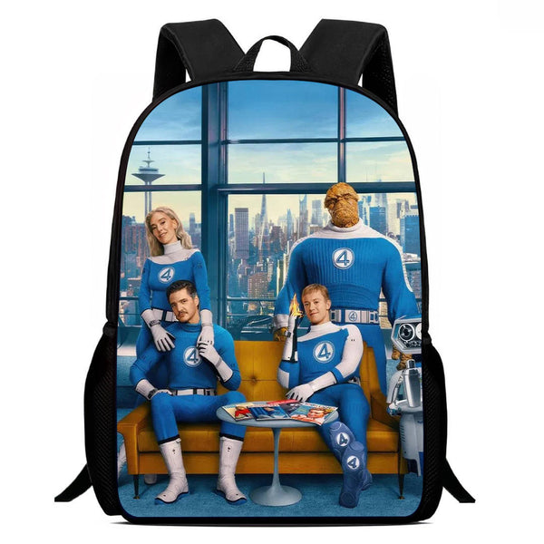 Fantastic Four Backpacks Teenager School Bag Fantastic 4 Waterproof Travel Backpack
