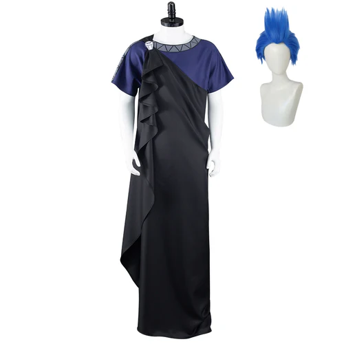 Hades Costume Hercules Halloween Cosplay Outfit Male Foyacos
