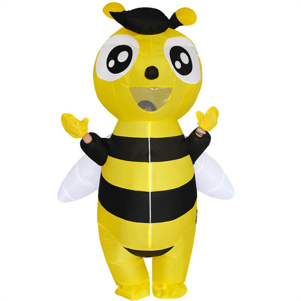 Inflatable Bee Costume Adult Funny Halloween Bumble Bee Blow Up Costume