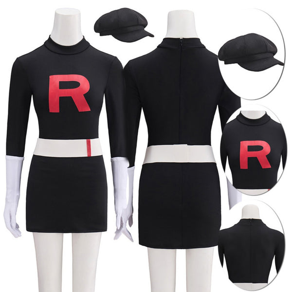 Jesse Team Rocket Cosplay Costume Halloween Outfit