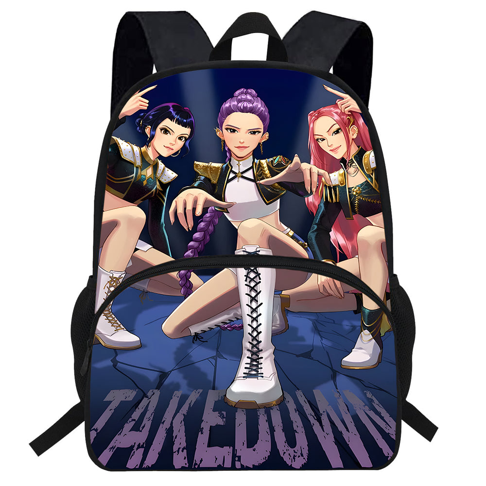 KPop Demon Hunters Backpacks Huntrix Teenager School Bag Student Trave ...