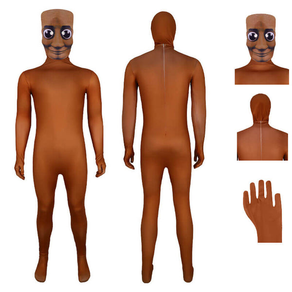 Tung Tung Tung Sahur Costume Italian Brainrot Meme Cosplay Halloween 2025