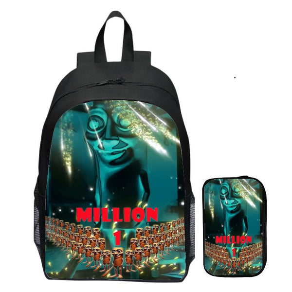 2pc Tung Tung Tung Sahur Italian brainrot Backpack Travel Backpacks Daily Laptop Daypacks