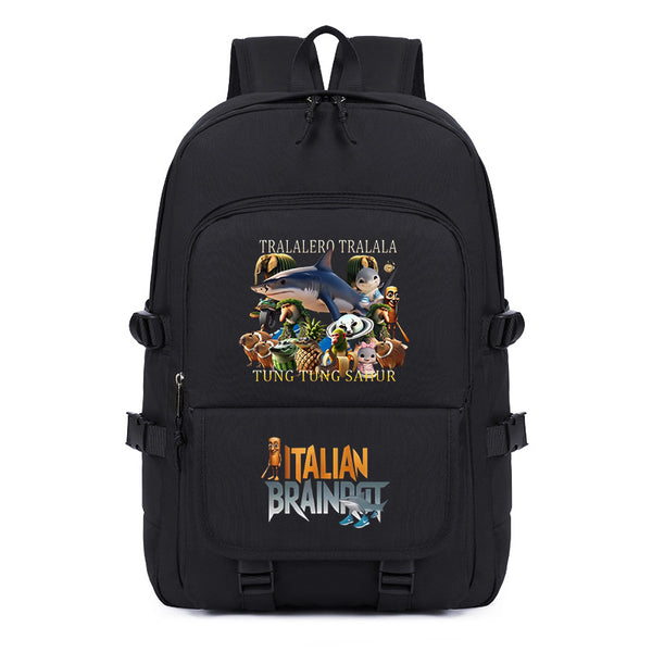 Italian Brainrot Backpack Travel Backpacks Daily Laptop Daypacks