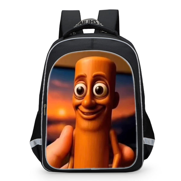 Tung Tung Tung Sahur ltalian Brainrot Backpack School Shoulder Travel Business Casual Backpack