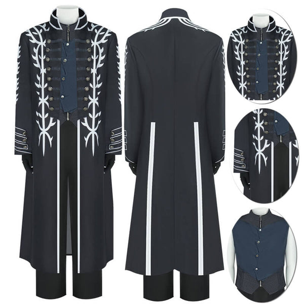 Vergil DMC Cosplay Costume Black Outfit Carnival Halloween Outfit