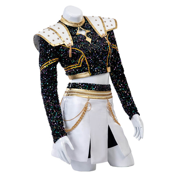 Zoey Golden Kpop Demon Hunters Cosplay Black Dance Outfit Halloween