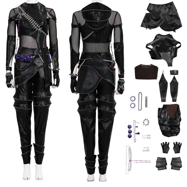 Zoey Kpop Leather Costume Zoey Kpop Demon Hunters Halloween Cosplay Suit Top Level