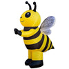 Foyacos Inflatable Bee Costume Bee Blow Up Costume Funny Halloween Black and Yellow Striped Suit