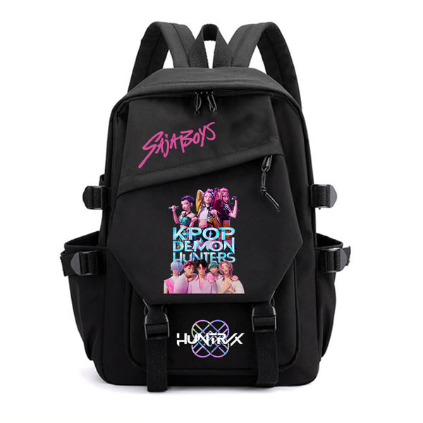 Kpop Demon Hunters Backpack Black School Shoulder Bag Back to School Gift