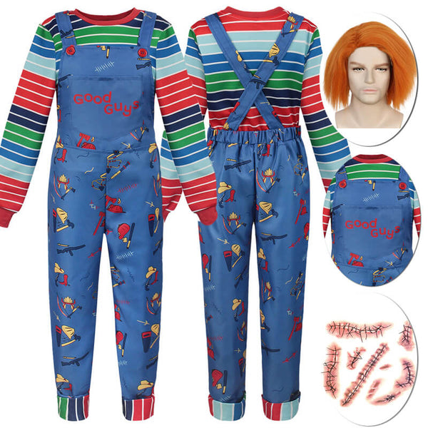Chucky Child's Play Cosplay Costume Halloween Outfit