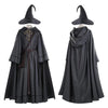 Foyacos Gandalf Costume Adult Wizard Costume Mens Grey Lord Rings Cosplay Suit with Wig