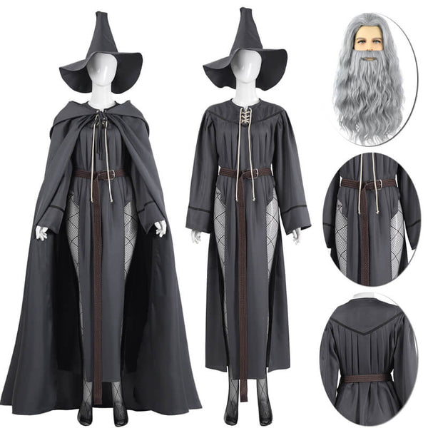 Grey Gandalf Costume Women The Lord Of The Rings Cosplay Full Set