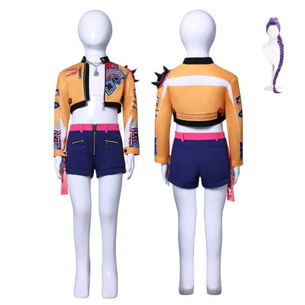 Kids Rumi Costume Kpop Demon Hunters Halloween Cosplay Outfit Ver2