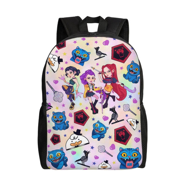 KPop Demon Hunters Backpack Unisex Primary Daypacks Backpack Hiking Travel Casual Bookbag Laptop