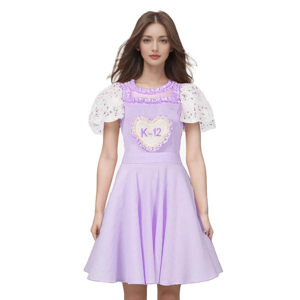 Melanie Costumes Purple K12 Dress K12 Halloween Uniform Costume